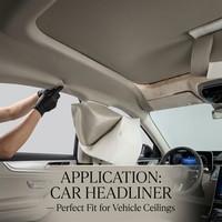 Tissu isolant thermique en mousse collée, largeur 1,5 m, matériau éponge anti-affaissement pour la réparation du plafond de voiture