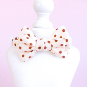 Dot Bowknot <span class=keywords><strong>Adorable</strong></span> ajustable cálido mascota perro gato Collar - Product Image 3