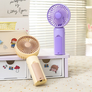 Portable Handheld <b>Fan</b> With Hidden Phone <b>Stand</b> Rechargeable Battery 2W DC Motor For Desk And Outdoor Use - Product Image 4