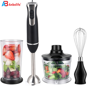 Mixeur plongeant multifonction 500W avec lumière LED, robot culinaire, bol mélangeur et fouet, mixeur plongeant électrique - Product Image 4