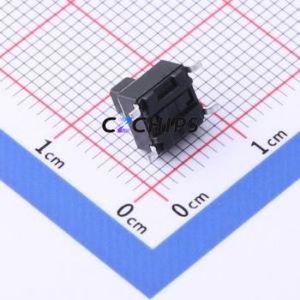 TS-KG02ST-BB73F Tactile Switch SMD-4P,6x6mm Switch Single Pole Single Throw Rectangle Button 2.5N Vertical Mount - Product Image 2