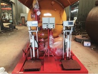 10 tonnes 20m3 10 Mt 20000 litres de station de dérapage GPL avec deux pompes à moteur et deux échelles de remplissage