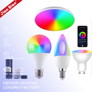 Rgbrw graffiti thời gian Wifi bóng đèn qua biên giới tiết kiệm năng lượng E14/E27 meikeduo Alexa thông minh điều khiển bằng giọng nói thông minh đèn <span class=keywords><strong>LED</strong></span> - Product Image 1