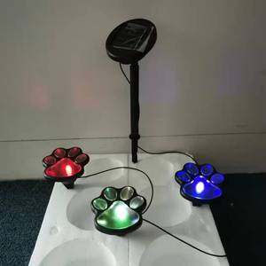 Lampes solaires en forme de patte de chat LED pour décoration de jardin extérieur, résistantes à l'eau, portables, alimentées par énergie solaire - Product Image 1
