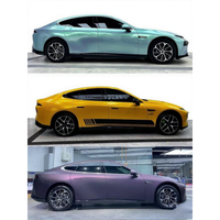Film adhésif pour changement de couleur de voiture, matériau PET, autocollant auto-adhésif pour la décoration de la carrosserie de la voiture