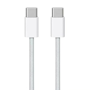 Cavo Dati Intrecciato in Nylon CE FCC per Ricarica Rapida, Cavo di Ricarica Type-<span class=keywords><strong>C</strong></span> a Type-<span class=keywords><strong>C</strong></span>, USB-<span class=keywords><strong>C</strong></span> a USB-<span class=keywords><strong>C</strong></span> per iPhone 16 iPhone16 Pro Max - Product Image 4
