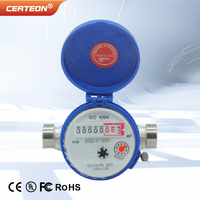 Compteur d Eau en Laiton 1/2 Pouce DN15 Jet Unique Résidentiel Compact Classe B Pour Eau Chaude et Froide