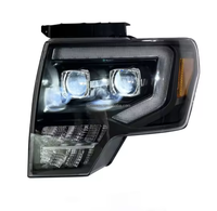 Accessoires pour pick-up 4x4, phare avant noir pour F150 09 10 11 12 13 14 2009 2010 2011 2012 2013 2014, phare LED