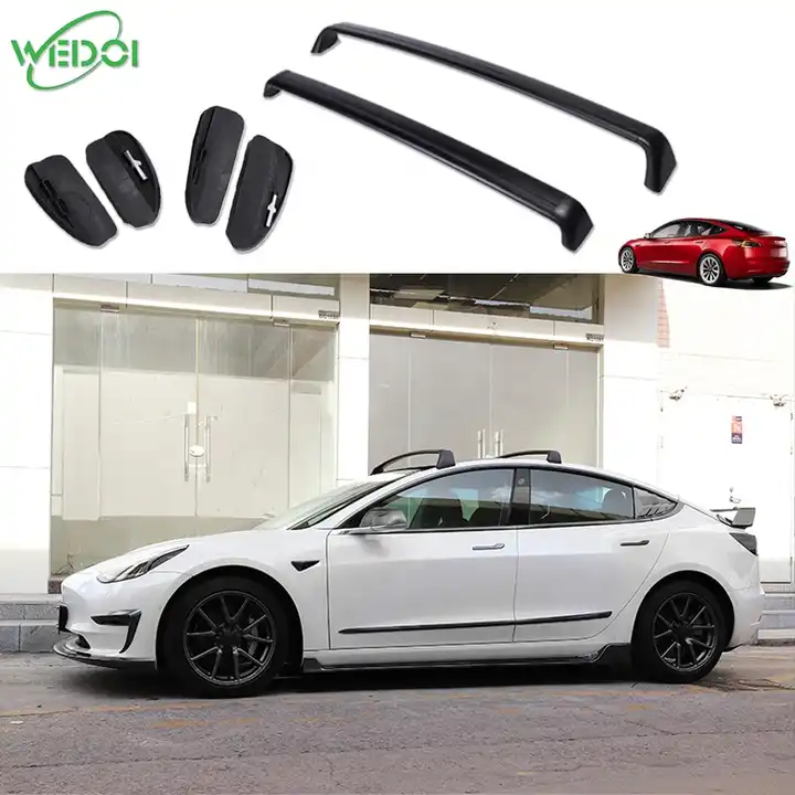 2 Pcs Barre Transversale De Galerie De Toit Pour Tesla Model 3