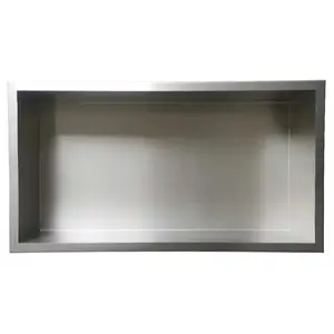 201 or 304 Stainless steel Niche Bathroom Shelf Bathroom Embedded Wall Cabinet Shower Room Concealed Storage Metal Cabinet