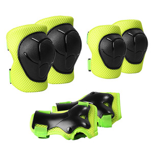 Équipement de protection pour skateboard pour enfants, ensemble de 6 pièces, genouillères, protège-coudes, protège-mains, respirant, pour le roller et le cyclisme - Product Image 3