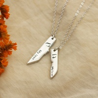 Ensemble magnétique pour couple MECYLIFE, 2 pièces, collier avec pendentif « One Kiss Love », colliers assortis pour amoureux