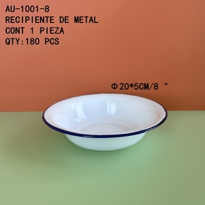Lastre di metallo smaltate 20cm diametro confezione di Catering per elegante classico durevole - Product Image 1