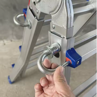Échelle d'isolation moderne en aluminium petite serrure manuelle géante pliable extensible pour la maison et l'hôtel pour le grenier et le jardin.
