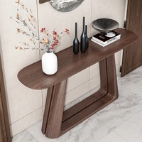 Style chinois nouvelle couleur noyer noir massif Table d'appoint étroite Tables Console simples pour salon mur entrée couloir Table