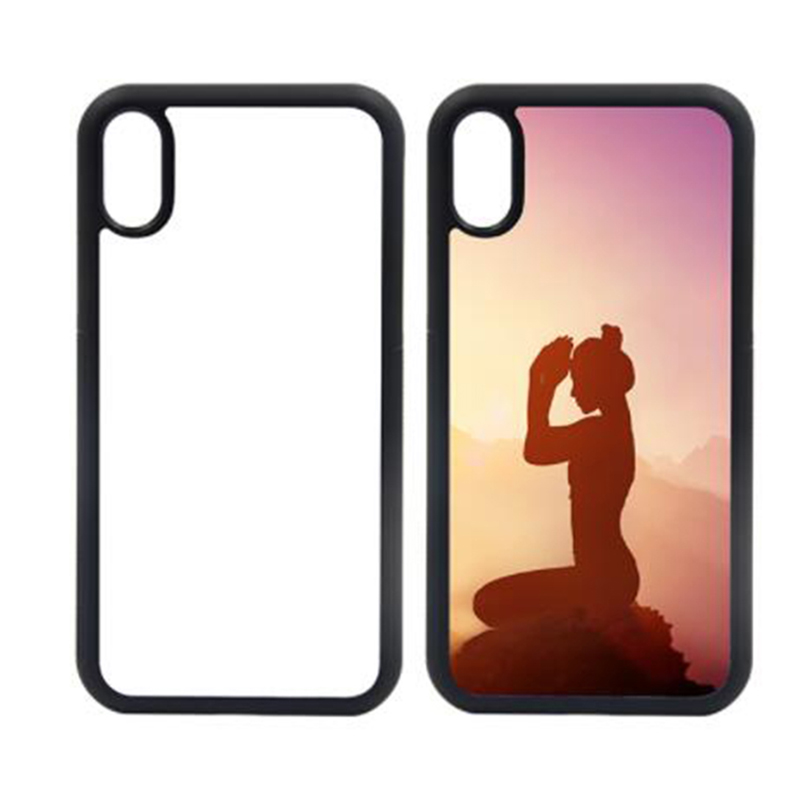 2D пустые сублимационные чехлы для телефонов, гибкие самодельные термопечатающие чехлы для телефонов с алюминиевой пластиной для iphonexs max