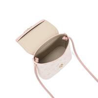 Cow&Kitty / Sac seau en silicone et peluche motif fleur de cerisier scintillante, sac à bandoulière pour femme avec fermeture