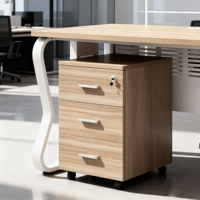 SONA HOME FS-MD-039 – Meuble de bureau en bois moderne et durable avec tiroir à dossiers, installation au sol, pour bureaux multiples et usage commercial