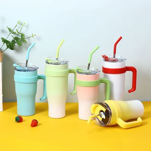 Vaso Térmico de Doble Pared para Auto, Modelo Ice Bully, con Tapa, Pajita y Base Antideslizante, 40oz, Personalizable con Marca ODM/OEM - Product Image 3
