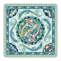 Tapis de jeu de Mahjong vintage Chinoiserie Myth Art avec motifs de dragon et de fleurs, tapis de table pour jeu de Mahjong américain