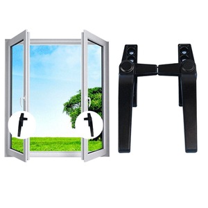Poignée de fenêtre à point unique en alliage d'aluminium de type 50, loquet à poussée vers l'extérieur, poignée de traction en forme de sept pour porte-fenêtre à battant - Product Image 1