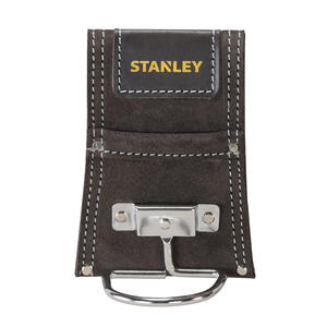 Étui pour marteau en cuir Stanley avec poche intérieure, fermeture à boucle, rangement pour outils, surface en toile tissée - Product Image 1