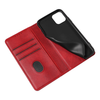 Étui portefeuille en cuir PU pour iPhone 11 Pro - Housse avec support de téléphone, fentes pour cartes, fermeture magnétique et coque antichoc