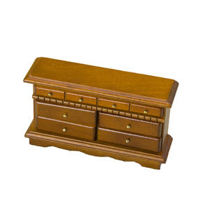 1:12 DIY gabinete de madera gabinete de TV pecho cajones mesita de noche gabinete lateral decoración en miniatura modelo para casa de muñecas Mini muebles - Product Image 5