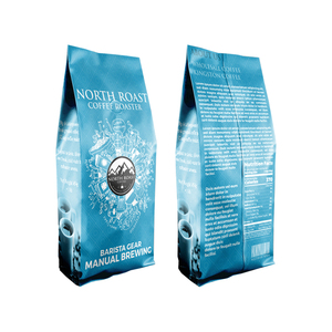 Bolsa de café Bolsa de pastel blanca Bolsa de café <span class=keywords><strong>Doypack</strong></span> de papel de aluminio mate personalizado con cremallera - Product Image 6