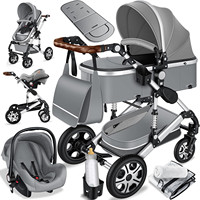 EN 1888 Approbation Europe Travel System Poussette Bebe 3 en 1 Poussette bébé Landau Luxe 3 en 1 Kinderwagen