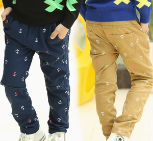 子供海軍テーマデザイン衣装着用スポーツパンツ卸売格安価格 - Product Image 4