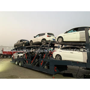 Semi-<span class=keywords><strong>remorque</strong></span> <span class=keywords><strong>porte</strong></span>-voitures en acier à 2 essieux LSXC, norme australienne, 20 tonnes, vérin hydraulique, capacité de 19 camions, transport de 7 voitures - Product Image 6