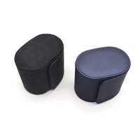 Étui de rangement pour montres en cuir PU personnalisé pour hommes et femmes, boîte de rangement de voyage rigide portable avec intérieur doux