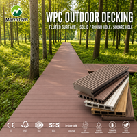 Planche de terrasse en composite WPC creuse et pleine, imperméable, antidérapante, pour jardin, patio, balcon, terrasse