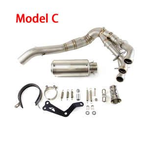 Silenciador delantero de tubo de escape para Yamaha, sistema completo de puntas de silenciador de tubo delantero de escape de Yamaha de 2020-2024, de- - Product Image 4