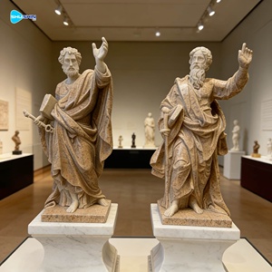 Estatuas Religiosas Famosas Talladas a Mano en Mármol, Estatua de <span class=keywords><strong>San</strong></span> <span class=keywords><strong>Pedro</strong></span> y <span class=keywords><strong>San</strong></span> Pablo, Escultura de <span class=keywords><strong>San</strong></span> <span class=keywords><strong>Pedro</strong></span> y <span class=keywords><strong>San</strong></span> Pablo - Product Image 6