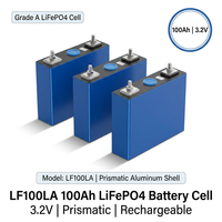 Sel Baterai LiFePO4 Profesional LF100LA 3.2V 100Ah Kelas A LFP untuk Pembuatan Paket Baterai DIY untuk Kendaraan Golf Cart Kecepatan Rendah LSV
