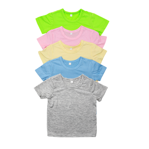 Camiseta de Bebé Sublimable, Cuello Redondo, Manga Corta, Sensación de Algodón, Poliéster, Transpirable, Unisex, Personalizable - Product Image 1