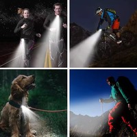 Lampe de sécurité LED rechargeable avec aimant, angle de faisceau de 120° pour mini-lampes de course et de chaussures - Idéale pour les coureurs
