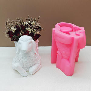 Molde <span class=keywords><strong>de</strong></span> silicona <span class=keywords><strong>de</strong></span> oveja Early Riser <span class=keywords><strong>para</strong></span> maceta <span class=keywords><strong>de</strong></span> hormigón, arreglo Floral, molde <span class=keywords><strong>para</strong></span> jarrón <span class=keywords><strong>de</strong></span> yeso, fabricación <span class=keywords><strong>de</strong></span> portalápices <span class=keywords><strong>de</strong></span> <span class=keywords><strong>cemento</strong></span> - Product Image 2