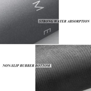 Tapis <span class=keywords><strong>de</strong></span> salle <span class=keywords><strong>de</strong></span> <span class=keywords><strong>bain</strong></span> ovale antidérapant en terre <span class=keywords><strong>de</strong></span> diatomées, super absorbant et à séchage rapide, fabriqué à la machine - Product Image 4