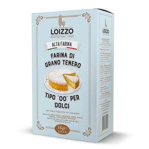 Harina de Trigo Blando Italiana de Alta Calidad Molini Loizzo, 10 kg, Envasada al Vacío para Pasteles y Postres, Sin Aditivos, Lista para Cocinar - Product Image 1