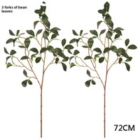 Vente en gros de feuilles de banian artificielles de haute qualité, branche de plantes vertes en soie, verdure artificielle pour la décoration de mariage et de la maison