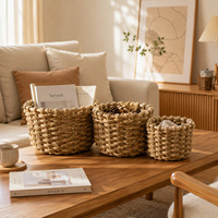Panier de rangement en coton tissé à la main de style coréen pour cosmétiques, collations, jouets et décoration intérieure
