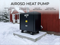 Pompe à chaleur géothermique standard scandinave 6KW |   Unité eau-sel à haut COP pour le chauffage géothermique écoénergétique des villas nordiques