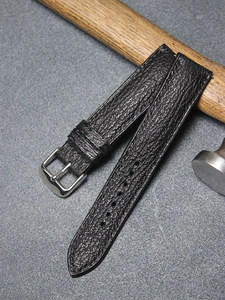 สายนาฬิกาอัจฉริยะทำด้วยมือทำจากหนังแท้แบบปรับแต่งเองได้ทำจากสเตนเลสสตีลหัวเข็มขัดแบบเข็ม-<span class=keywords><strong>หนัง</strong></span><span class=keywords><strong>ฉลาม</strong></span>สีน้ำตาลสีดำ - Product Image 3