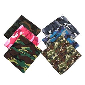 Vente en gros de bandanas 100% coton doux bon marché 54x54cm bandanas hiphop vierges en couleur en stock 10 adultes multifonctions pour l'extérieur - Product Image 3