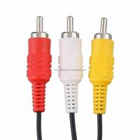 Kabel Audio Video AV 1.8M untuk PS2 PS3 Kabel Audio Video RCA Kabel Komposit Konektor untuk PS2 PS3