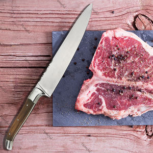 Ensemble de <span class=keywords><strong>couteaux</strong></span> de <span class=keywords><strong>cuisine</strong></span> <span class=keywords><strong>Laguiole</strong></span> en acier inoxydable de qualité supérieure 5 pièces avec manche en bois d'olivier et porte-couteau magnétique en acacia - Product Image 3