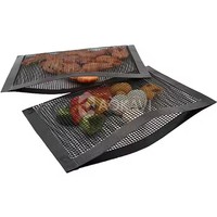 Sac de grille de barbecue antiadhésif de conception professionnelle pour les accessoires de camping et de pique-nique en plein air